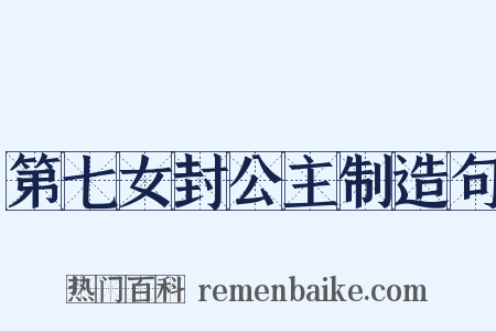 第七女封公主制造句是什么意思的图片